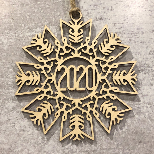Commemorative 2020 Christmas Fuck Snowflake Ornament