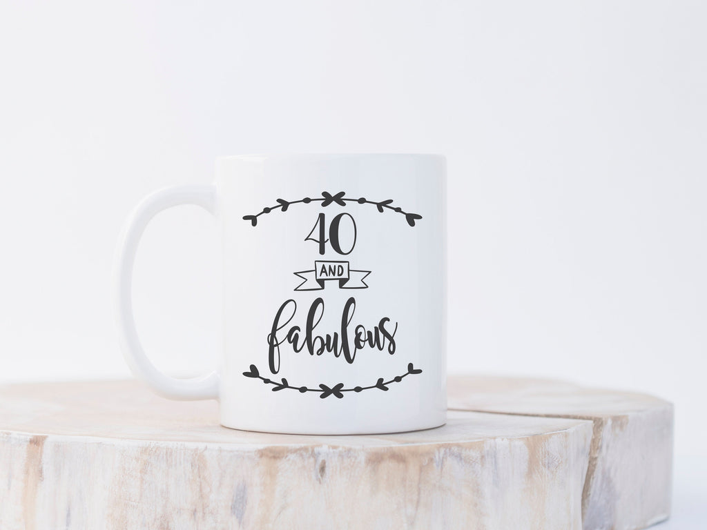 40th birthday clearance mugs