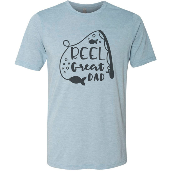 Reel Great Dad - Father&#39;s Day Gift - Dad - Grandpa - Father Figure - Funny Dad Shirt - Dad Gift - Husband Gift - Mens Fishing Shirt